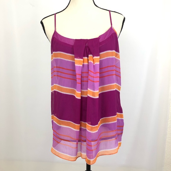 Women’s Ny & Co Striped Tank Top Size L - Picture 1 of 4